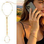 BOMAIL 7Pcs 14K Gold Plated Gold Hand Chain Bracelets for Women