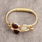 joymiao Gold Bracelet for Women Trendy Chunky Thick Gold Bangles Bracelet
