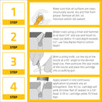 SIKA Sikaflex Self-Leveling Sealant, Gray Polyurethane, Fast Curing, for Concrete Expansion Joints, Waterproof, Paintable, Fills Cracks up to 1.5 in., 10.1 fl. oz Cartridge