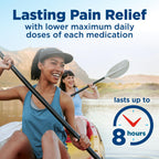 Amazon Basic Care Dual Action Acetaminophen 250 mg and Ibuprofen (NSAID) 125 mg Tablets, Pain Reliever for Headache, Backache, Menstrual Cramp, Arthritis Pain Relief, 216 Count (Pack of 2)