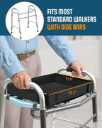 FANGSUN Walker Tray with Cup Holder, Lightweight Detachable Mobility and Walker Accessories Table for Senior, Rollator Tray for Rolling Folding Rollator, Easy Assembly