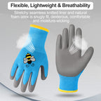 Yumoin 12 Pairs Kids Gardening Work Gloves (Large (Age 9-11))