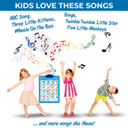 Just Smarty Interactive Alphabet Wall Chart | Talking ABCs & 123s Music Poster with Interactive Light | Toddler Alphabet Learning | Best Educational Gift for Boys & Girls Ages 2 3 4 5 | Letter Sounds