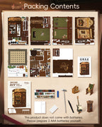 CUTEBEE Book Nook Kit - DIY Miniature House Dollhouse Kit for Adult and Teens, Booknook Bookshelf Decor Alley Model Build with LED Light, Gifts for Family and Friends (Memories Music Bookshop)