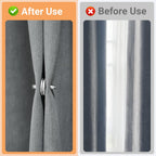 20Pairs Curtain Magnets, ZNJAVX Curtain Magnets Closure with 20pcs Self-Adhesive Patch – Strong Magnetic Curtain Clips to Keep Curtain Closed for Indoor Outdoor, Shower, Bedroom, Office