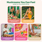 Fungies Multi Mushroom Gummies for Men & Women - Mushroom Supplement Includes Lion’s Mane, Cordyceps, Reishi, Chaga, Shiitake, Maitake & Turkey Tail - Gelatin-Free, Gluten-Free & Vegan Gummy Vitamins