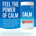 Natural Vitality Calm, Magnesium Supplement, Anti-Stress Drink Mix Powder, Gluten Free, Vegan, & Non-GMO, Watermelon, 16 oz
