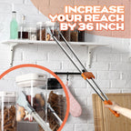 Loyim 4 Pack 36" Reacher Grabber Tool, Lightweight Litter Pick up Sticks