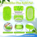 Ashsajkd 8Pcs for Swiffer Reusable Dry Sweeping Cloths Microfiber Wet Mop Pads Compatible with Swiffer Sweeper Mop ,Replacement Wet Mopping pad Refills & for Swiffer Sweeper Mop