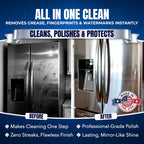 Sheila Shine 3 x 10oz Stainless Steel Cleaner and Polish - Removes Grease, Fingerprint & Watermark - Kitchen Appliances, Refrigerators, Sinks, Ovens & Grills - Stainless Steel Cleaning Spray