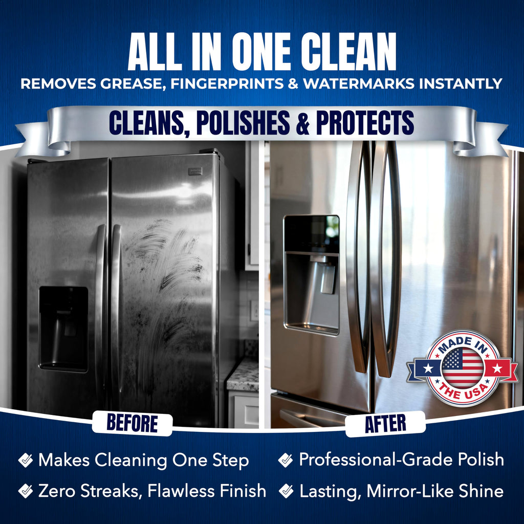 Sheila Shine 1 Gallon Stainless Steel Cleaner and Polish - Cleans, Polishes & Protects Kitchen Appliances, Refrigerators, Sinks, Ovens & Grills - Stainless Steel Sink Cleaner