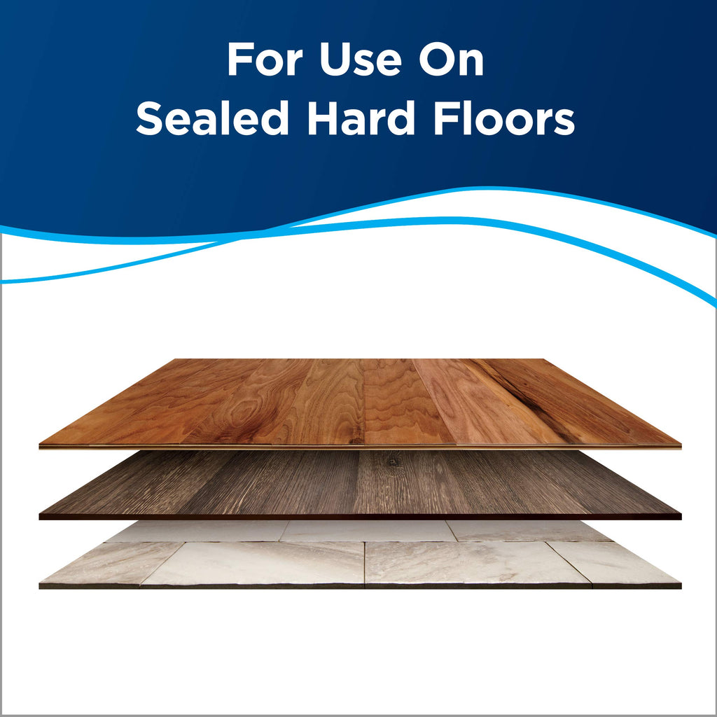 Bissell Hard Floor Sanitize Solution, For use in CrossWave and Spinwave, 80oz, Eliminates 99.9% of bacteria
