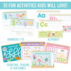ABC Tracing Books for Kids Ages 3-5 - Dry Erase Letter Tracing for Kids Ages 3-5, Toddler Learn to Write Workbook, Busy Book Preschool Learning Activities, Toddler Preschool Workbook