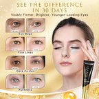 ASAMO Retinol & Vegan Collagen Eye Serum - Rapid Reduction Serum for Bags, Dark Circles and Wrinkles - Firming & Energizing Eye Treatment - 20ml