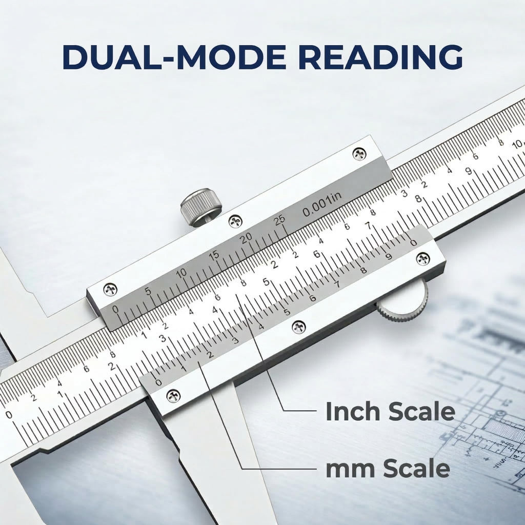Simhevn Electronic Digital Caliper, inch/Millimeter/Fraction Conversion,LCD Screen displays 0-6" Caliper Measuring Tool, Automatic Shutdown, Suitable for DIY/Jewelry Measurement