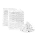 Nabob Wipers White Terry Rags 2lb Bulk Towel Rag Multipurpose 12x12 Inches 100% Cotton Ring Spun Cleaning Solution for Body Shops, Garages, Restaurants, Home, Bars (24 Pack)