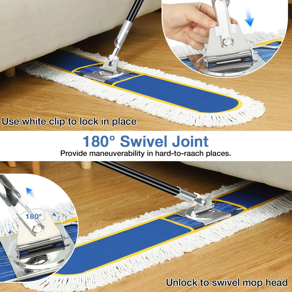CLDREAM 48" Large Commercial Industrial Dust Mop for Floor Cleaning
