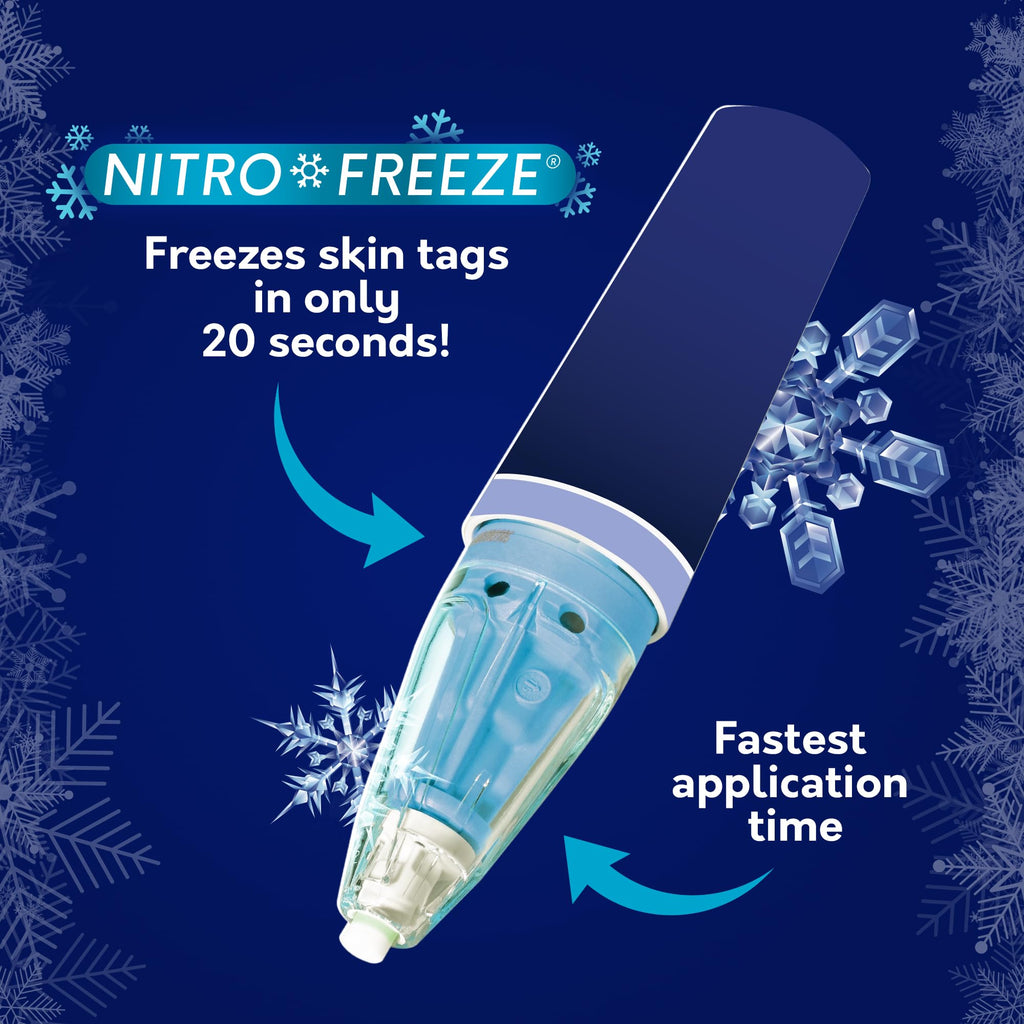 Compound W Nitrofreeze Skin Tag Remover, FDA Cleared Skin Tag Removal Kit with 1 Skin Tag Remover Pen, 4 Replacement Tips, and 6 SkinShields, 5 Treatments