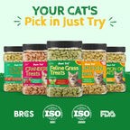 Just Try Cat Grass Treats for Indoor Cats Hairball Control 13.4 OZ
