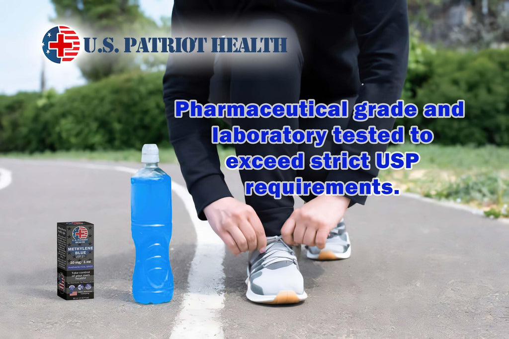 Methylene Blue - U.S.A. - Pure 1% USP Pharmaceutical Grade - 3rd Party Tested - 60 ml Liquid Drops - 2 oz - American