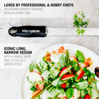 Microplane Premium Classic Series Zester 18/8, Black - Lemon Zester & Cheese Grater & Vegetable Grater - Citrus, Parmesan Cheese, Garlic, Ginger, Nutmeg, Chocolate - Stainless Steel Grater