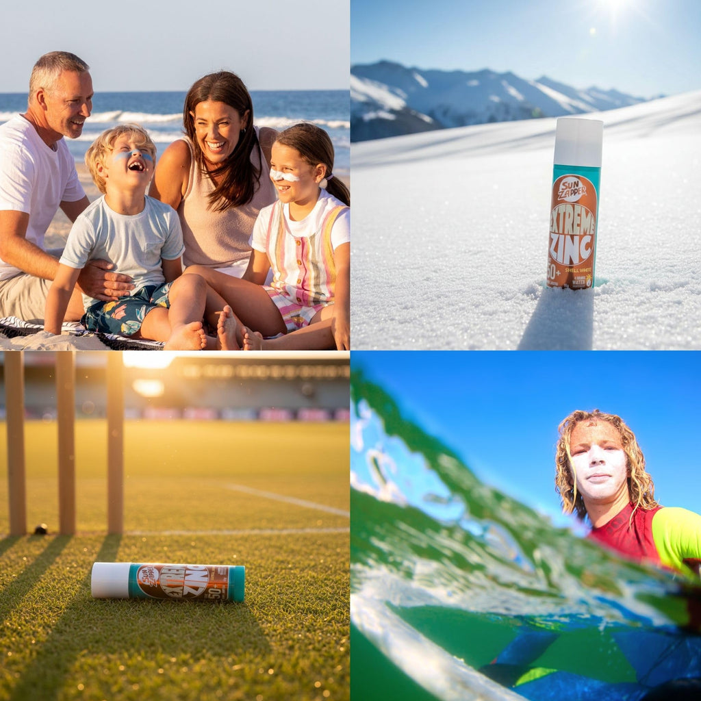 Sun Zapper Extreme Zinc Sunscreen Stick SPF 50+ Bronze – Water Resistant Mineral Sunscreen for Face, Zinc Oxide Surf Sunscreen Stick for Surfing and Water Sports, 15g (0.53 oz), Australian Made
