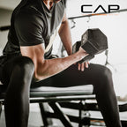 CAP Barbell Cast Iron Hex Dumbbell, Black, Single, 12 lb