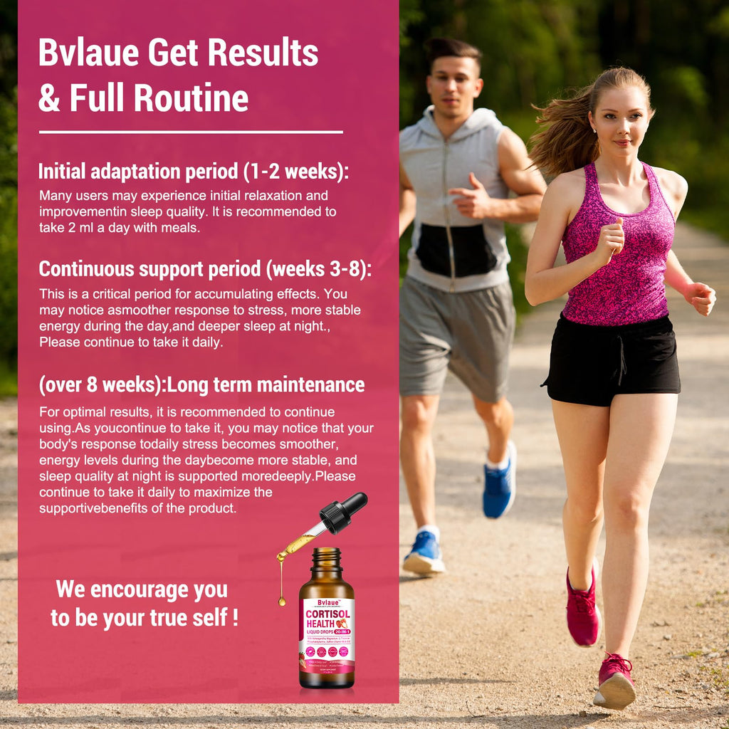 Bvlaue Cortisol Supplements Detox for Women - 20-in-1 Cortisol Reducer,Manager,Lower w/Ashwagandha,Magnesium,L-Theanine,Saffron,Rhodiola for Hormone Balance/Sleep/Stress Relief,Strawberry Flavor