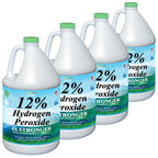 Nature's Freedom 12% Hydrogen Peroxide, Food Grade H2O2 and Purified Water Only, 4 Gallons Solution