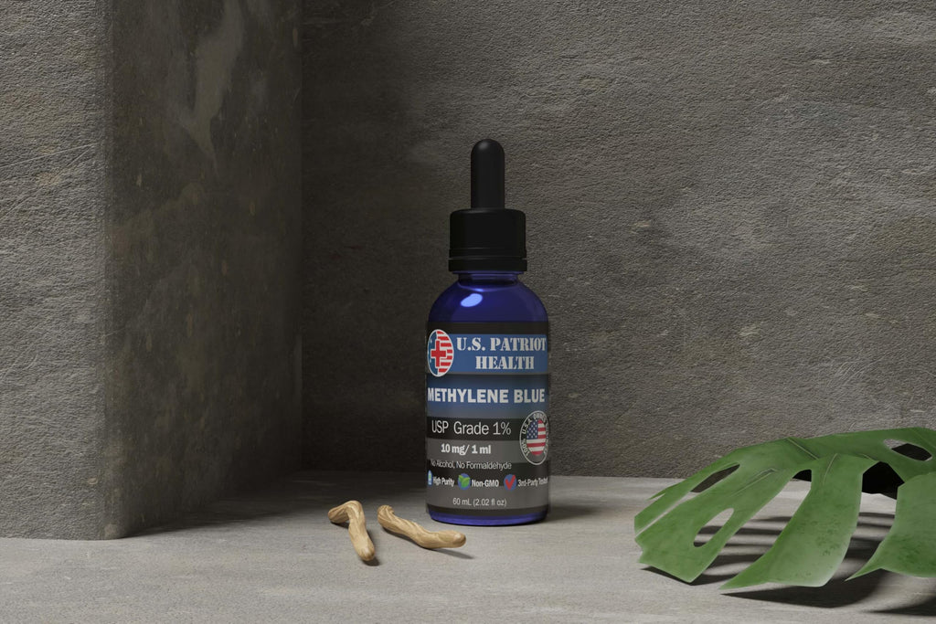 Methylene Blue - U.S.A. - Pure 1% USP Pharmaceutical Grade - 3rd Party Tested - 60 ml Liquid Drops - 2 oz - American