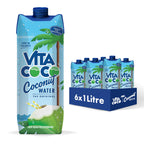 Vita Coco Coconut Water, Original, 33.8 Oz (Pack of 6)