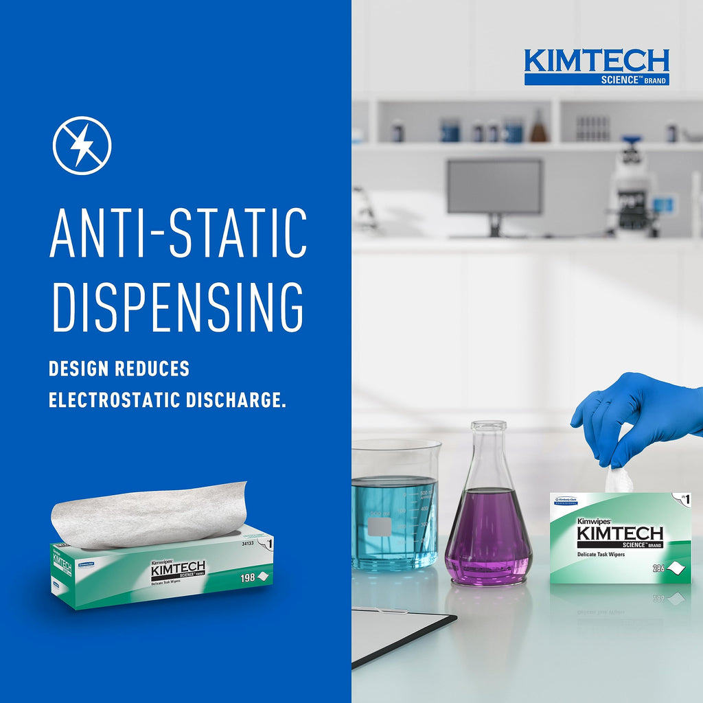 Kimtech Science Kimwipes Delicate Task Wipes, 15 Boxes x 198 Sheets (34133)