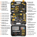 CRESOLVIA 328 Piece Tool Kit for Home,Hand Repair Tool Set,Toolbox Storage Case with Drawer,General Household/Auto Tool Kit,Perfect for Homeowner, DIY, Handyman