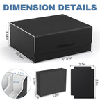 Mlikero Card Deck Case for Trading Cards 1800+, Trading Card Storage Box Fits Toploader and Magnetic Card Holder, Leather Magnetic Closure Deck Box Fit for MTG, TCG