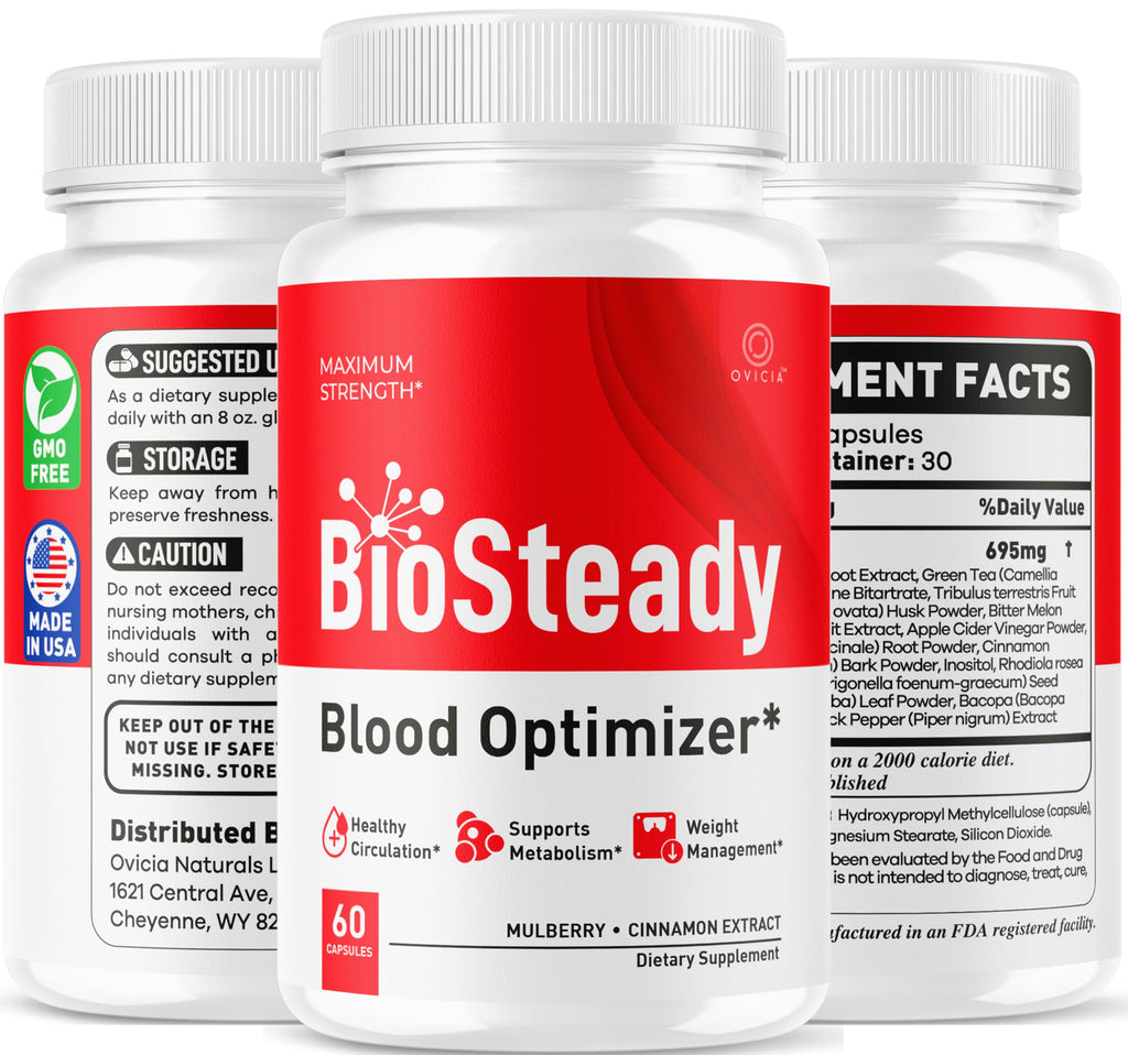(5 Pack) Biosteady - Biosteady Capsules Advanced Formula Pills, Daily Premium Maximum Strength, Natural Ingredients Support Vitamins for Overall Health and Wellness Reviews, 300 Capsules for 5 Months