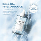 SKIN1004 Hyalu-Cica First Ampoule, Korean Serum for Face with Hyaluronic Acid & Centella, Facial Ampoule Serum for Deep Moisture, Lightweight Centella Ampoule, Korean Skin Care, 3.38 fl.oz / 100ml