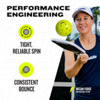 Franklin Sports x-40 Performance Outdoor Pickleballs - Usapa Approved (12 Pack)