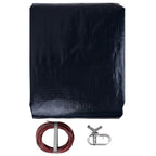 Winter Block 15’ ft. Round Pool Winter Cover for Above Ground Pools - 8-Year Warranty, Cold and UV Resistant, Weatherproof and Durable, Winch & Cable Included