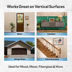 Varathane Total Control Gel Stain | Low Odor Water-Based Formula | Thick Gel Formula for Vertical Surfaces | Ideal for Wood, Metal & Fiberglass | Quart | Black