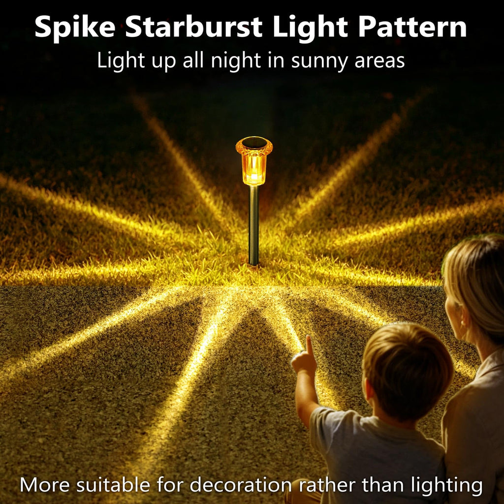 DenicMic Solar Halloween Lights Outdoor 10 Pack Fall Decorations for Home