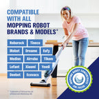 WoldoClean Floor Cleaner Solution for Robot Mops 25.36 fl.oz - Anti-Clog Formula Compatible with Roborock, Dreame, Roomba, Tineco, Professional Low-Foam Concentrate