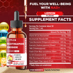 Tenmido NAD+ Supplement Liquid Drops - 9in1 with Nicotinamide Riboside, Resveratrol, Quercetin, TMG Trimethylglycine, Fisetin, Co Q10, PQQ, and Black Pepper - 30ml 1 Fl Oz