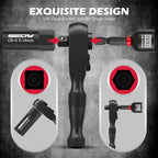 41-Piece Premium 1/4" Drive Magnetic Impact Nut Driver Set Metric & SAE Standard & Deep with Socket Adapters, 2-in-1 Ratchet Wrench, Wing Nut Driver, Universal Sockets, Quick Release Bit Holder