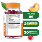Lifeable Vitamin B6 Gummies | 100mg | Great Tasting VIT B6 Supplement | Vegan B6 Vitamins for Nerve Support Supplement | Vitamin B 6 for Adults, Men, Women | 60 Gummies (Pack of 2)
