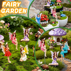 Exasinine 6 Pcs Fairy Figurines 4 Inch Colorful Fairies for Fairy Garden