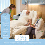 BLISSFORD - 2 Pack Fitted Hospital Bed Sheets with Elastic All Around for a Cotton Rich Soft Knitted Jersey Sheet, 36” x 84” x 12”