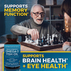 Viva Naturals Omega-3 Fish Oil, Triple Strength, 2500 mg, 60 Softgels – Re-Esterified Omega 3 Fatty Acids Including EPA, DHA, DPA - Pascatarian-Friendly