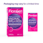 Florajen Women’s Triple-Action Probiotic, Prebiotic + Probiotic + Cranberry for Vaginal, Digestive, & Immune Support - Fast-Acting - Clinically-Studied - Gluten-Free & Vegan - 30-Count