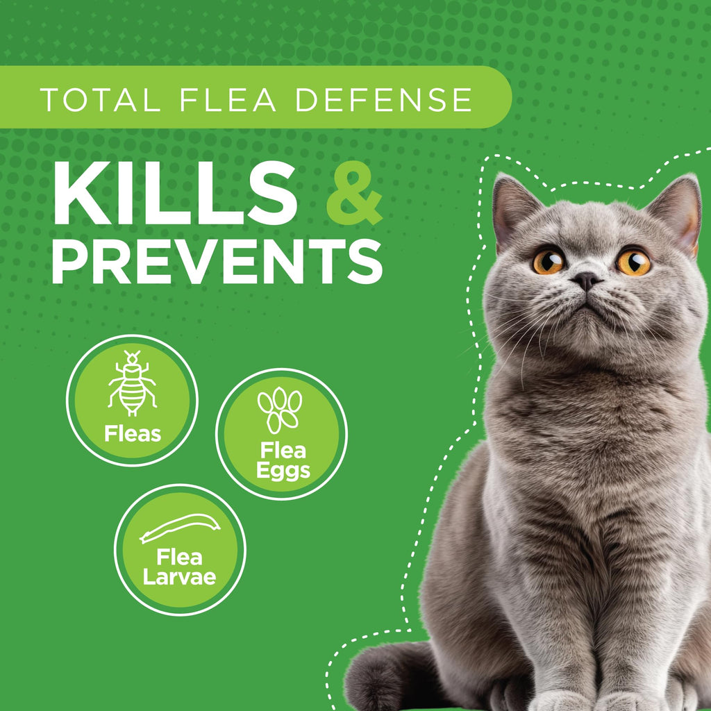 TevraPet Actispot 2 Flea Treatment for Large Cats 9+ lbs, 6 Doses
