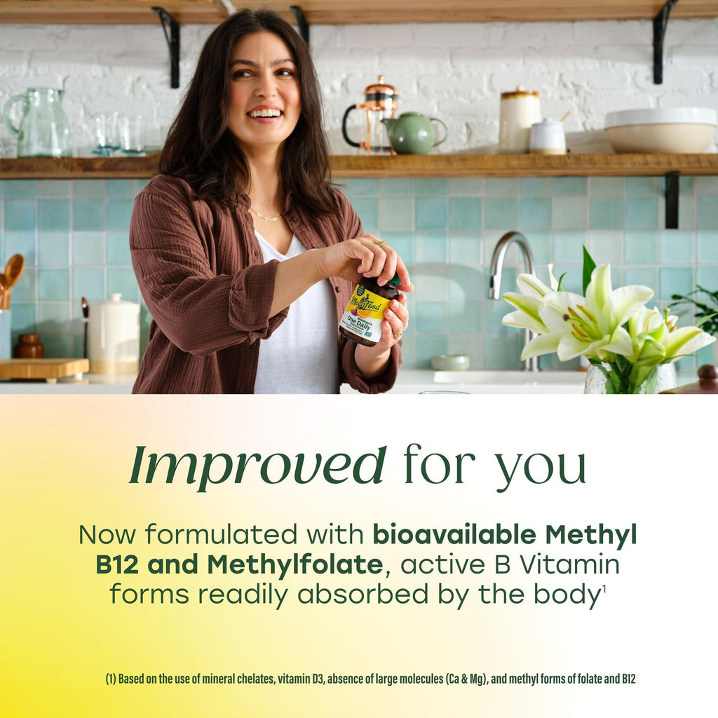 MegaFood Womens Multivitamin One Daily - Multivitamin for Women - Vitamin C, Vitamin D, Iron & B Vitamins - Bone, Energy Metabolism & Immune Support - Vegetarian, GlutenFree - 90 Tablets, 90 Servings